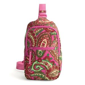 VERA BRADLEY Essential Sling Backpack 50712–22012 Capri Pink $75 NWT